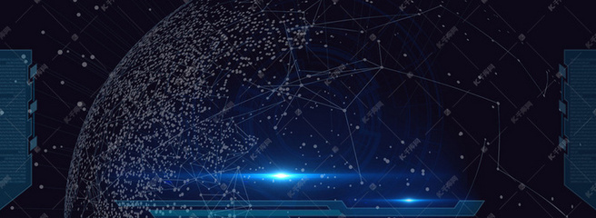 電子科技藍(lán)色背景簡(jiǎn)約風(fēng)海報(bào)ba